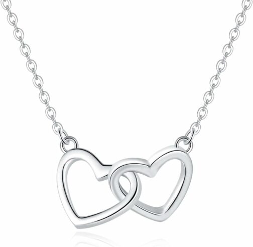 LuLiyLdJ Collier femme personnalisé, pendentif en forme de cœur, inclus pour