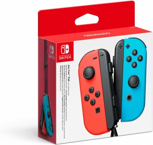 Nintendo Switch Paire de manettes Joy-Con - droite bleu néon/gauche rouge néo