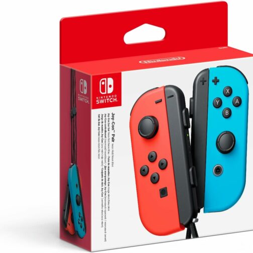 Nintendo Switch Paire de manettes Joy-Con - droite bleu néon/gauche rouge néo