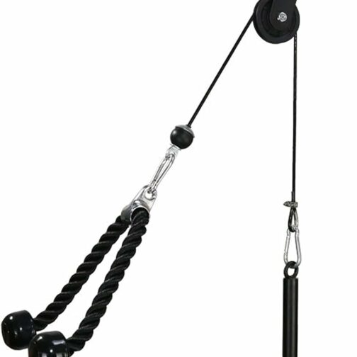 LFJ Cable Poulie Musculation Tirage LAT Pulldown Machine Systeme Kit Corde Po