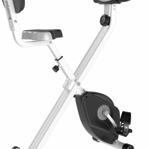 HOMCOM Vélo d'appartement pliable vélo de fitness vélo d'intérieur 8 niveaux