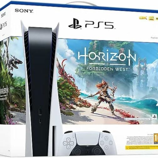 Playstation Console Sony 5 Édition Standard Blanche + Horizon Forbidden EU