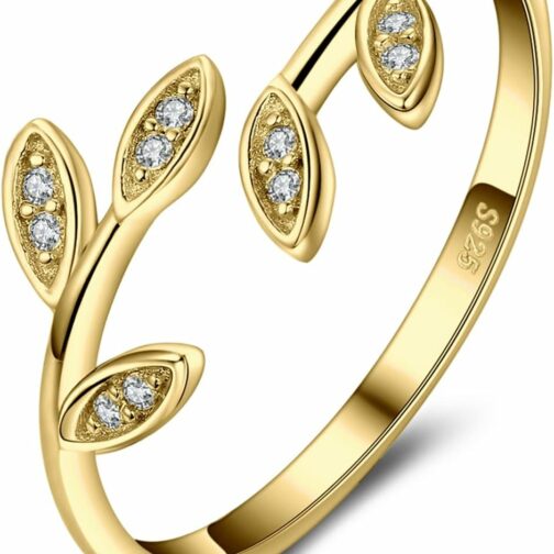 JewelryPalace Bague Ouverte Réglable Zircone Cubique