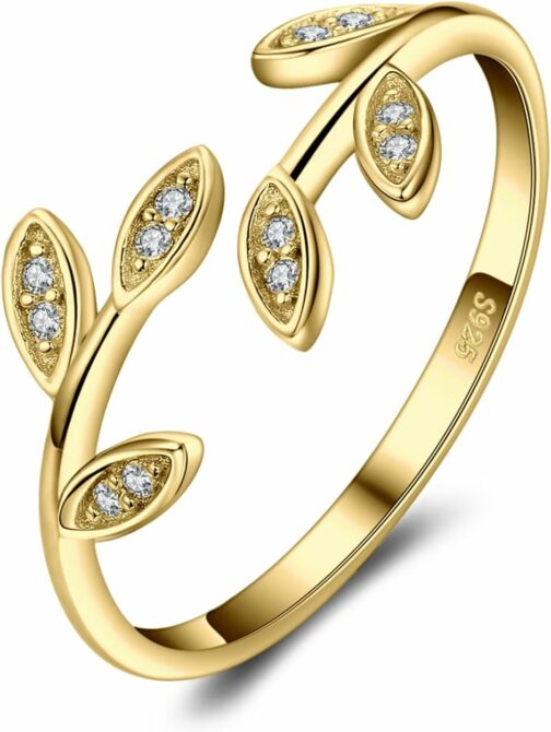 JewelryPalace Bague Ouverte Réglable Zircone Cubique