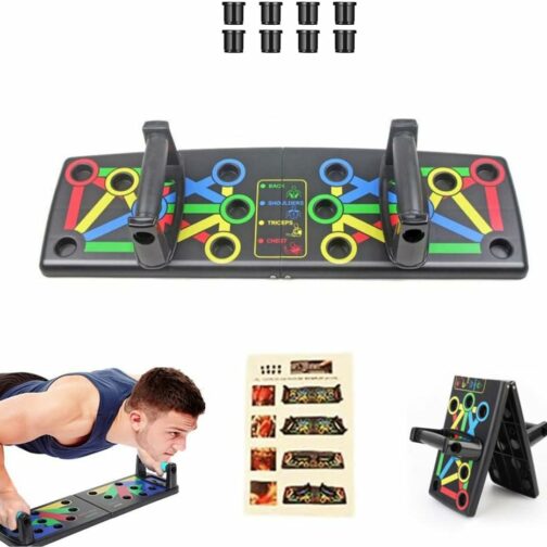 Planche Push-up 22 en 1. Planche push-up pliante avec poignées pour l'entraîn