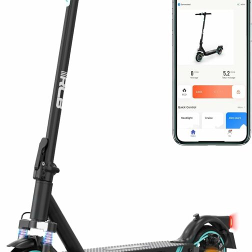 RCB Trottinette Électrique Adulte, Jusqu'à 25 km/h, Pneus Solides 8.5''-10'',