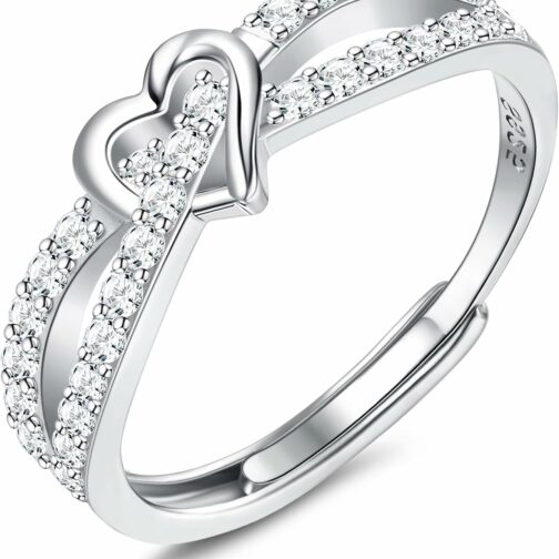 MILACOLATO 925 Bagues en argent sterling pour femmes