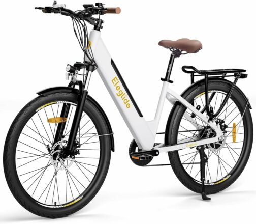 Eleglide Vélos électriques T1 Step-Thru, Vélo électrique de 27,5 Pouces,Batte
