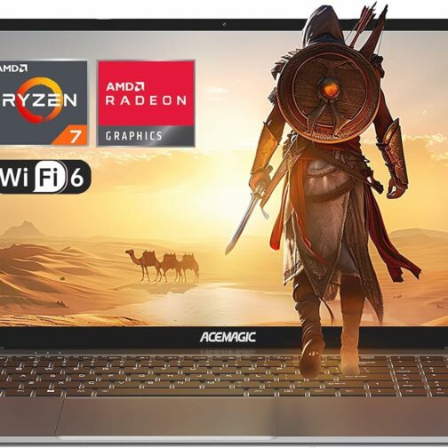Gaming Ordinateur Portable ACEMAGIC avec Boîtier en Métal et Rétroéclairé,AMD