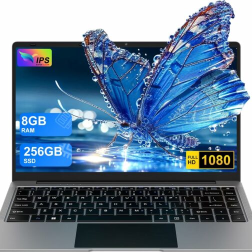 Ordinateur PC Portable 14 Pouces Win11 Celeron N4020 8+256Go SSD Support 1 to