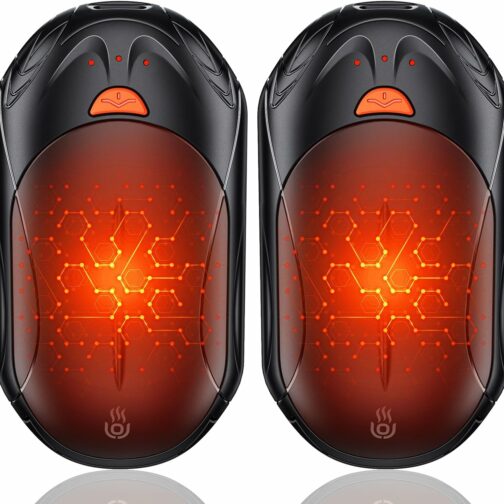 OUTJUT Chauffe Main 2 Packs 6000mAh Chaufferette Main Reutilisable, USB Chauf