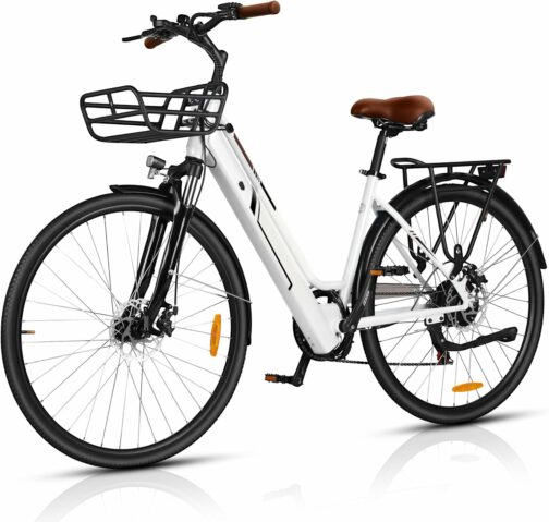 AOIHO Velo Electrique, 28''Vélo Électrique Adulte avec Capteur de Couple, Bat