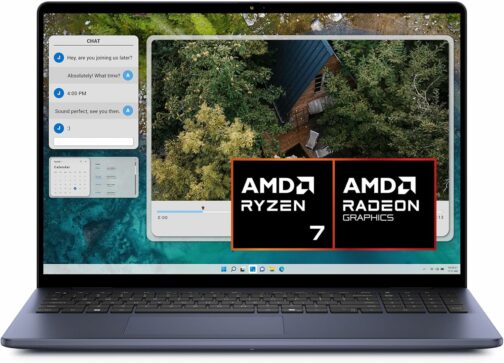 Dell Inspiron 16 5645 Ordinateur Portable, Processeur AMD Ryzen 7-8840U, Écra