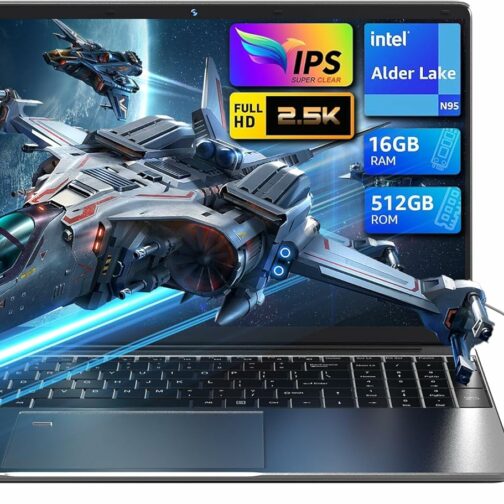 Ordinateurs Portables 16 Go RAM, 512 Go SSD PC Portable 16“ 2,5K, processeur