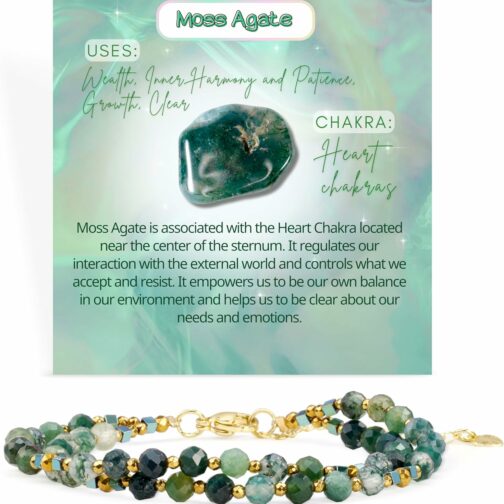 Farfume Bracelet Femme de Pierre Naturelle Perles, Cristal 4mm Perle Pierres