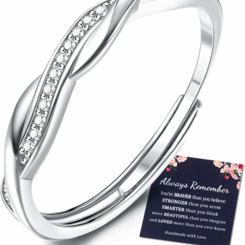 JeweBella Bague Argent 925 Femme Bague