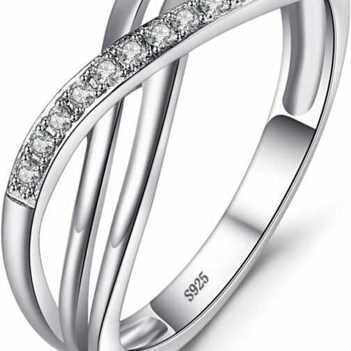 JewelryPalace Taille Rond Zircone Cubique Infini